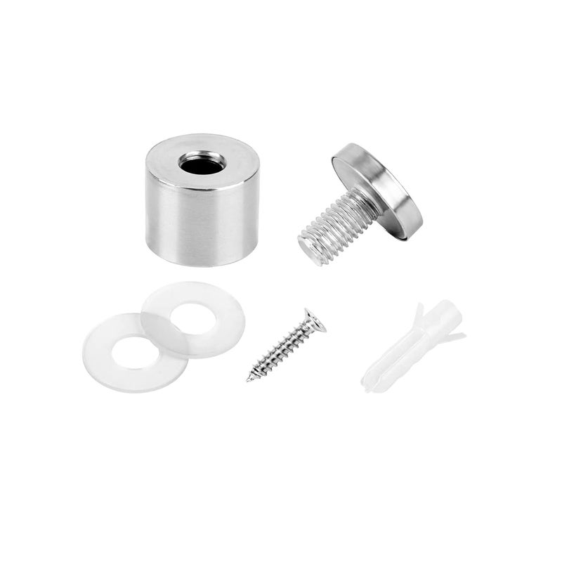 AOUVES Standoff Screws for Acrylic 1 x 1 inch Stainless Steel Wall Sign Silver Standoff Mounting Hardware 20 Pack - Image 2